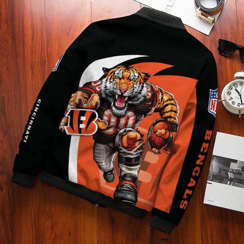 Cincinnati Bengals Personalized Bomber Jacket