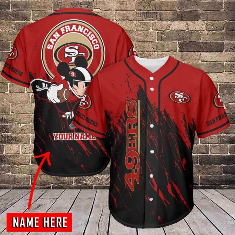 Personalized San Francisco 49ers Baseball Jersey