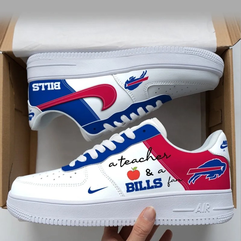 Buffalo Bills Custom Nike Air Force Sneakers