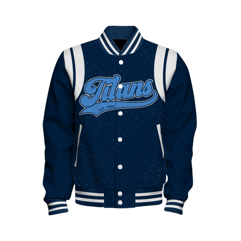 Tennessee Titans Varsity Jacket Side View