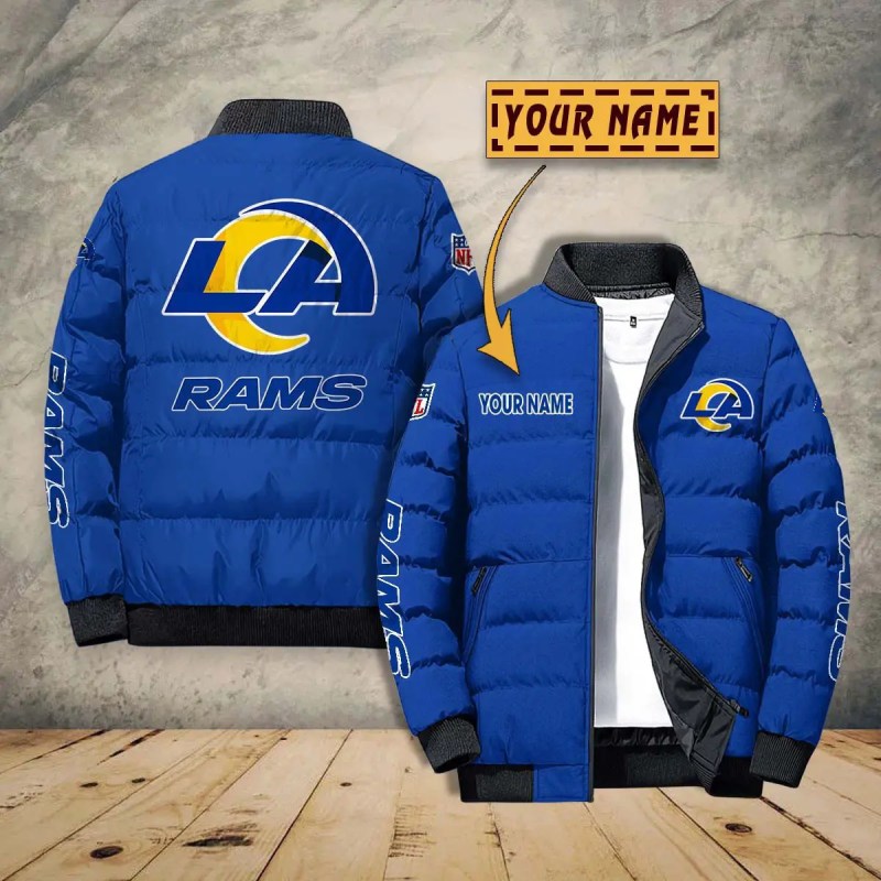 Los Angeles Rams Personalized Puffer Jacket