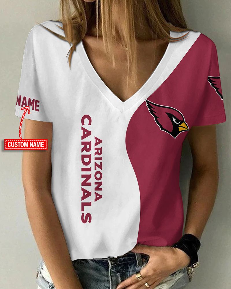 Arizona Cardinals V-neck T-shirt Regular 48