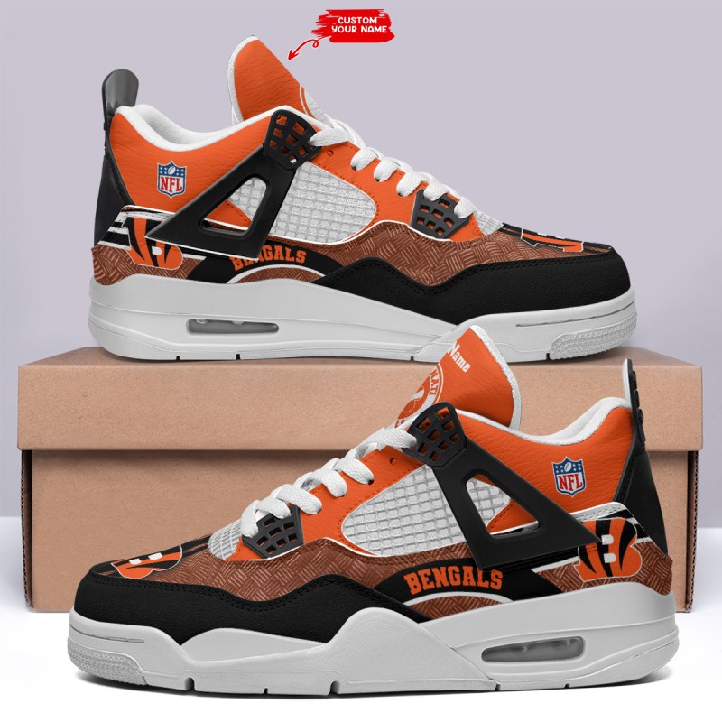 Cincinnati Bengals AJ4 Sneaker Image 1