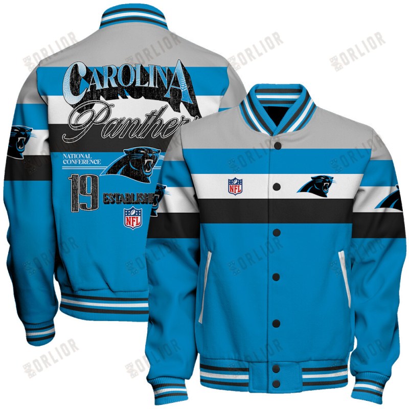 Carolina Panthers Personalized Unisex Varsity Jacket AZBTVJK000401