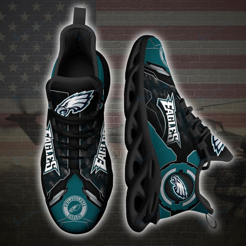 Philadelphia Eagles Yezy Running Sneakers Back