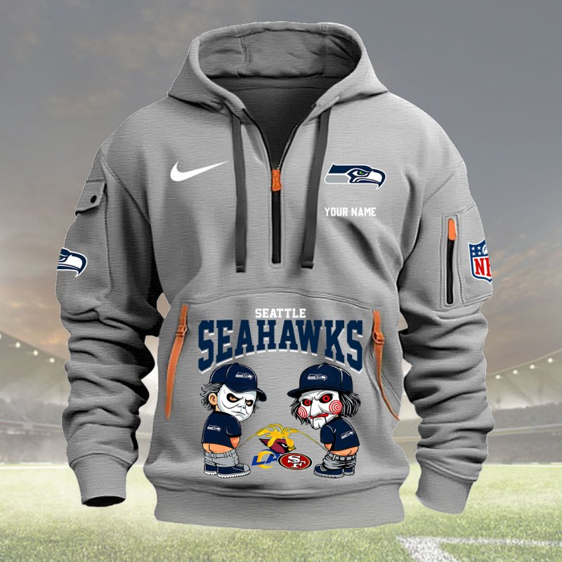 Light Gray Seattle Seahawks Hoodie