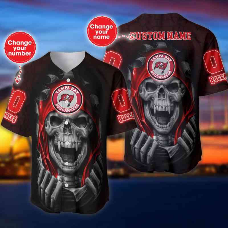 Tampa Bay Buccaneers Personalized Baseball Jersey 575 1 Tampa Bay Buccaneers Personalized Baseball Jersey