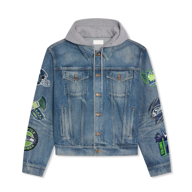 Seattle Seahawks Denim Jacket Detail