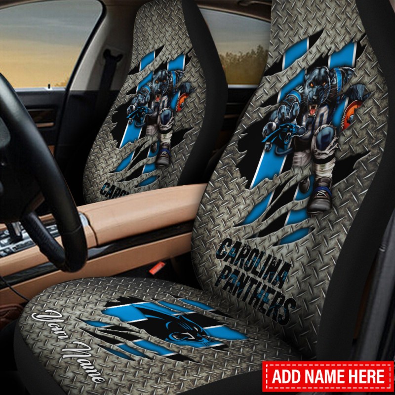 Carolina Panthers Personalized Car Seat Covers