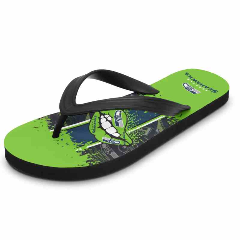 Seattle Seahawks Summer Flip Flop Image 2