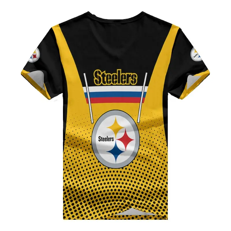 Pittsburgh Steelers Women's V-neck T-shirt Image 3