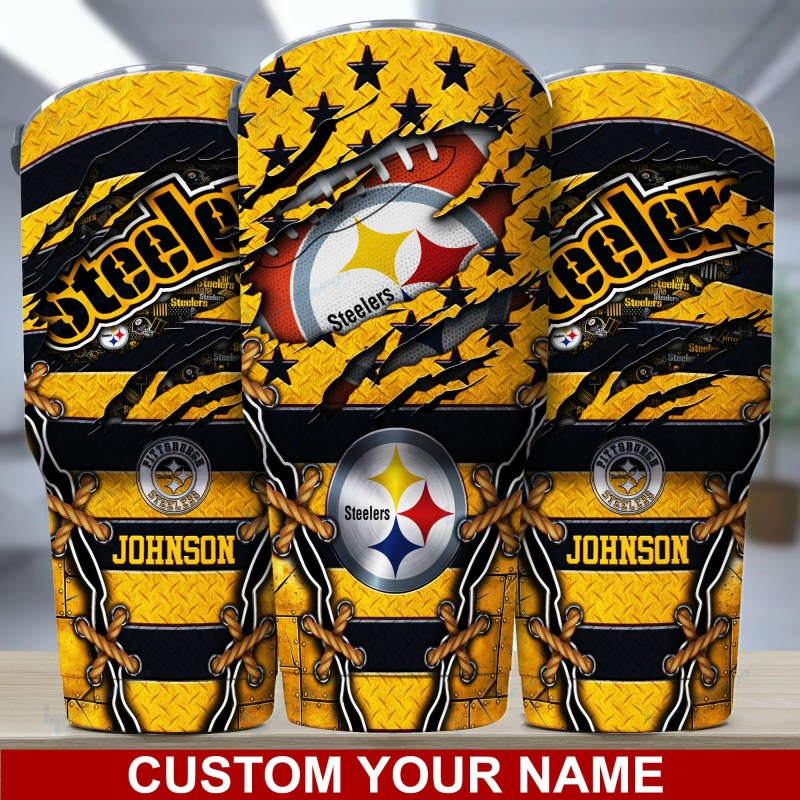 Pittsburgh Steelers Personalized Tumbler Image 1