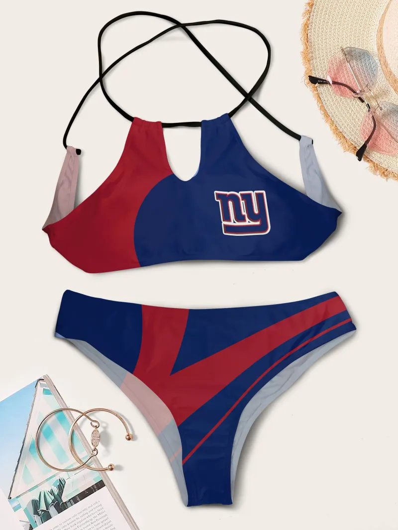 New York Giants One-Piece Swimsuit - Back View