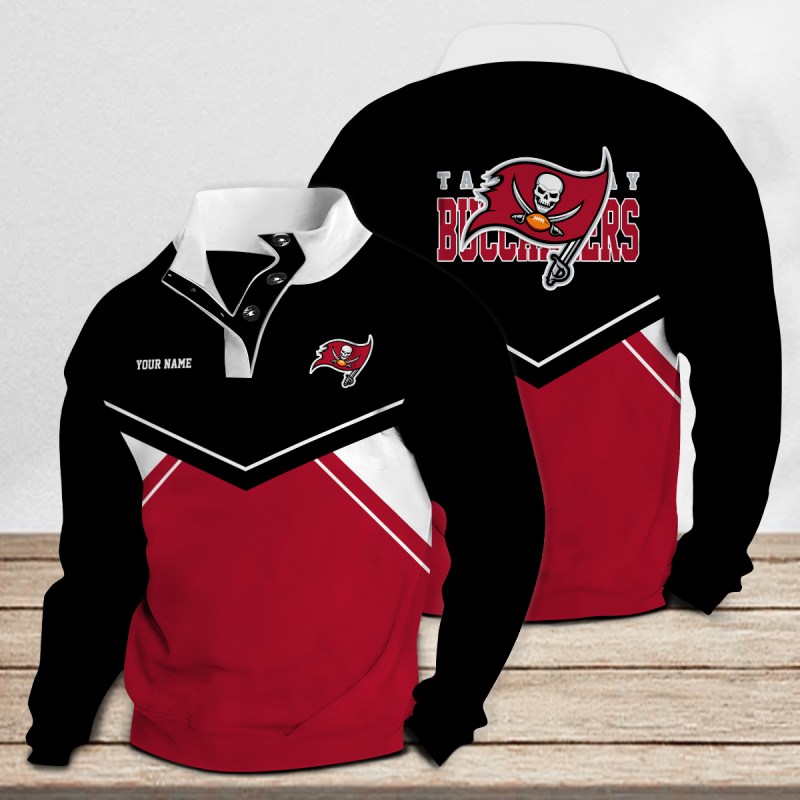 Tampa Bay Buccaneers Casual Stand Collar Sweatshirt