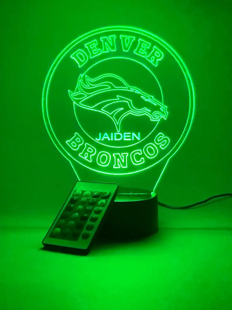 Denver Broncos Night Lamp