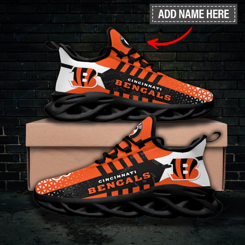 Cincinnati Bengals Personalized Yezy Running Sneakers