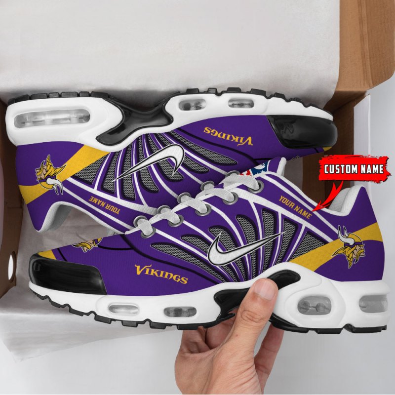 Inside of Minnesota Vikings T-N Youth Sneakers