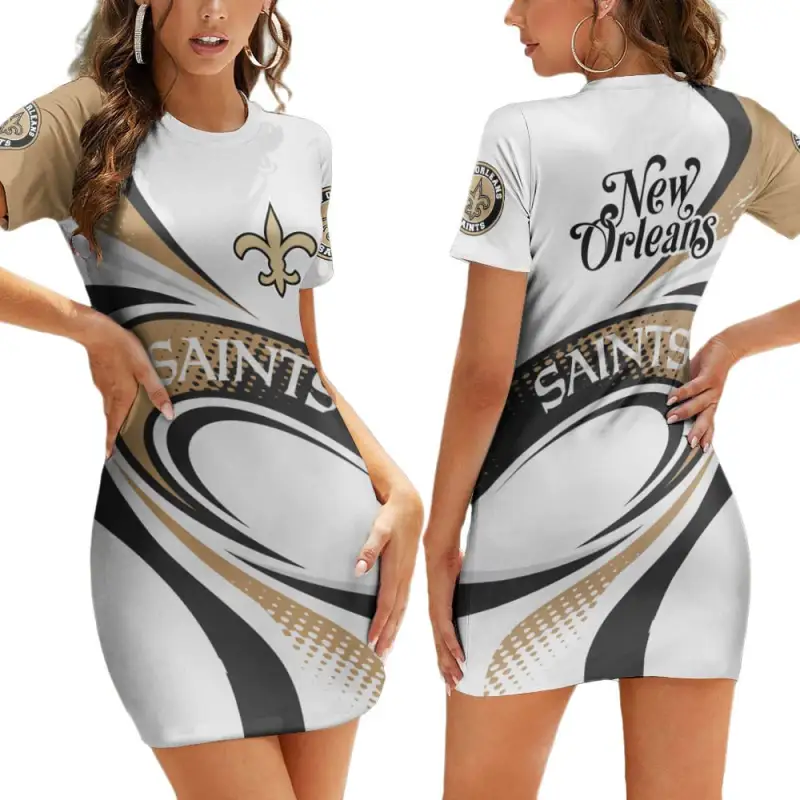 New Orleans Saints Bodycon Mini Dress
