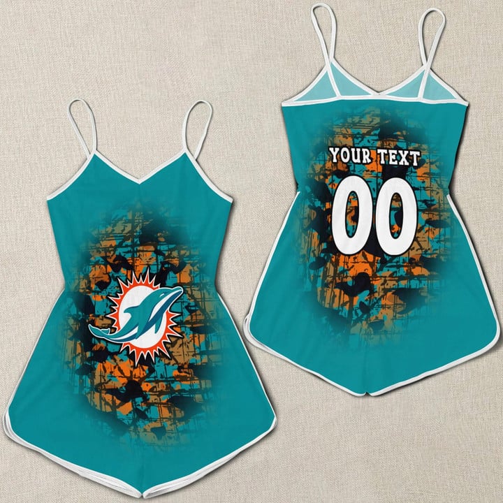 Miami Dolphins Women Romper Jumpsuit