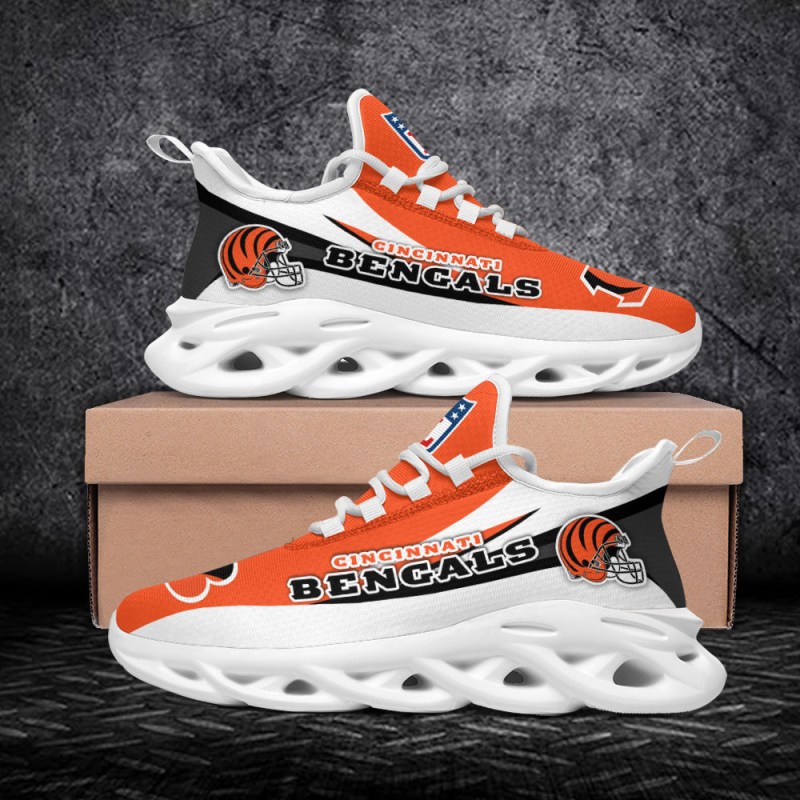 Cincinnati Bengals Yezy Running Sneakers Side View
