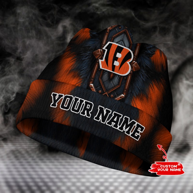 Cincinnati Bengals Personalized Wool Beanie