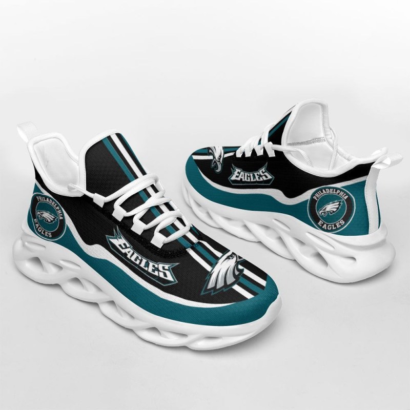 Philadelphia Eagles Yezy Running Sneakers - Side View