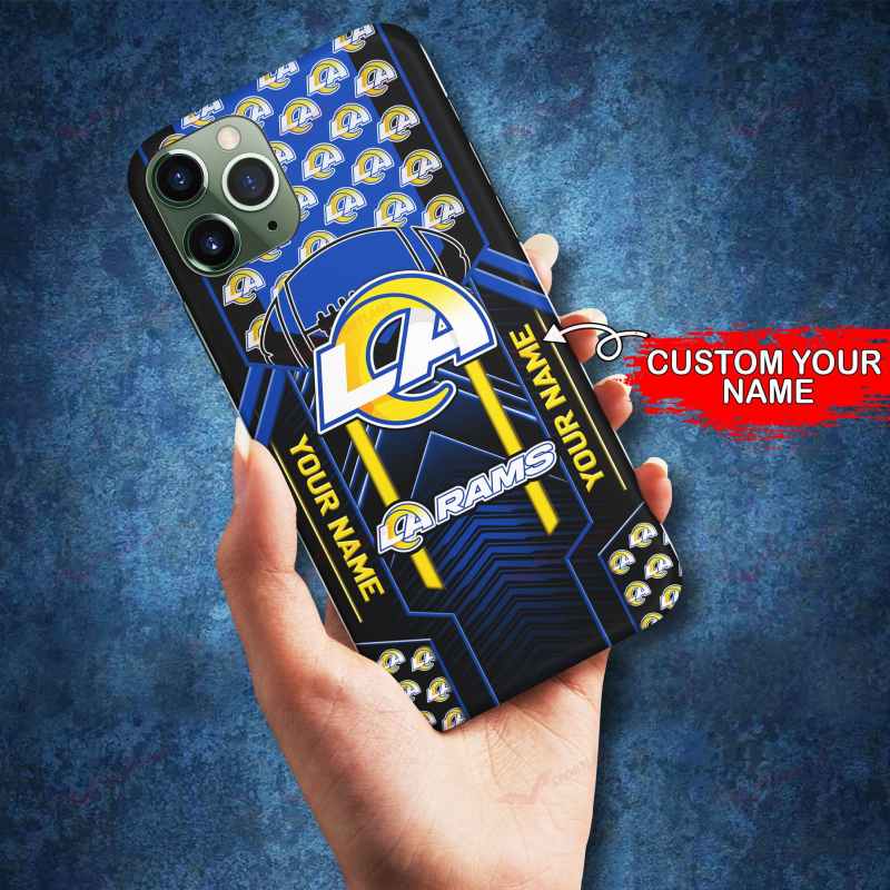 Los Angeles Rams Personalized Phone Case Front View