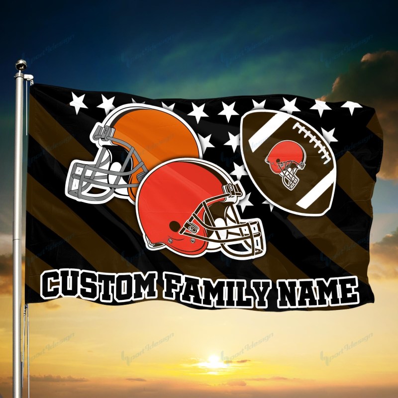 Cleveland Browns Personalized Flag