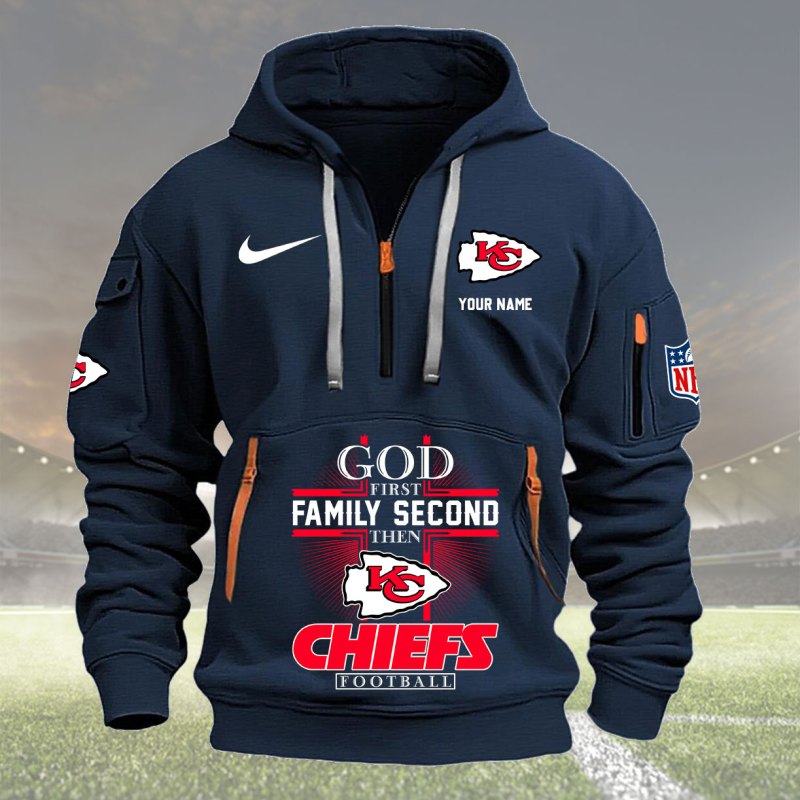 Navy Kansas City Chiefs Hoodie