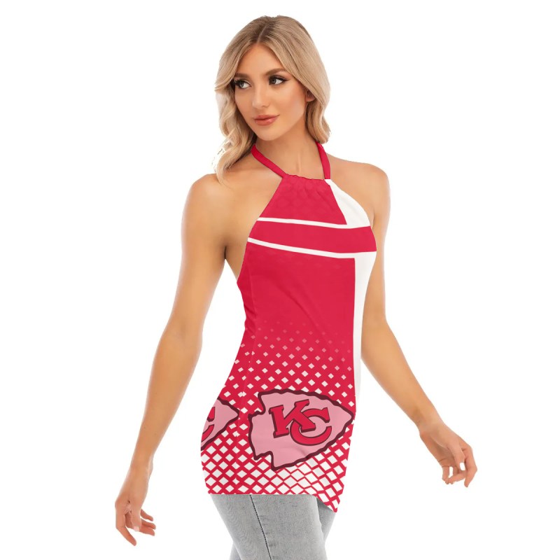 Kansas City Chiefs Women's Tie Back Halter Top