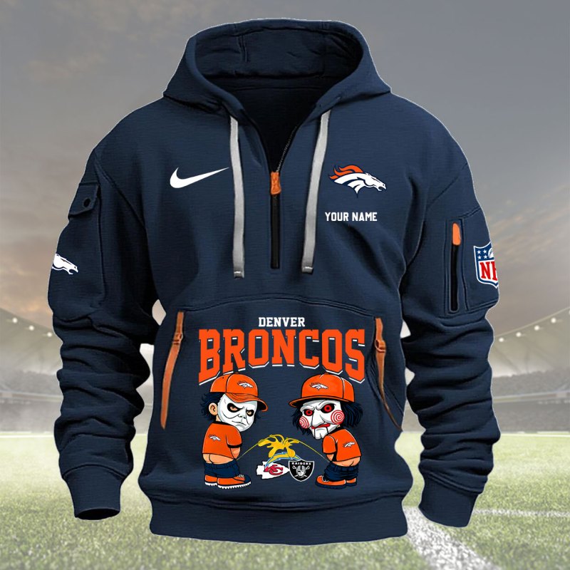 Navy Denver Broncos Hoodie