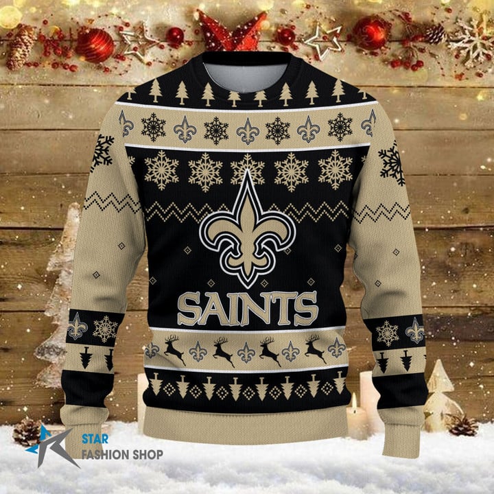 New Orleans Saints Woolen Sweater Detail View