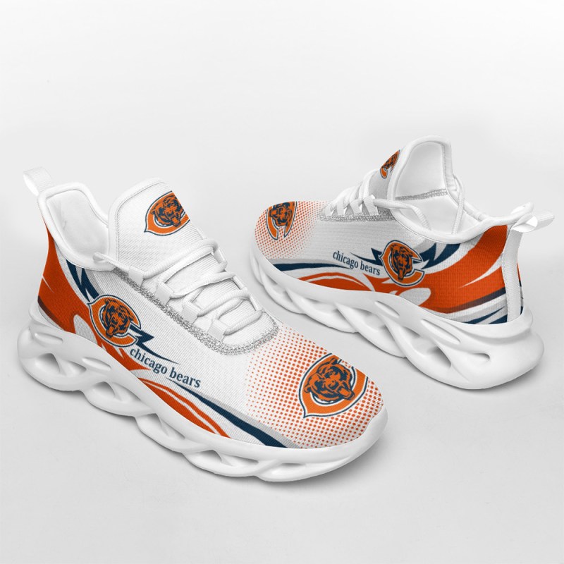 Chicago Bears Yezy Sneakers on Model