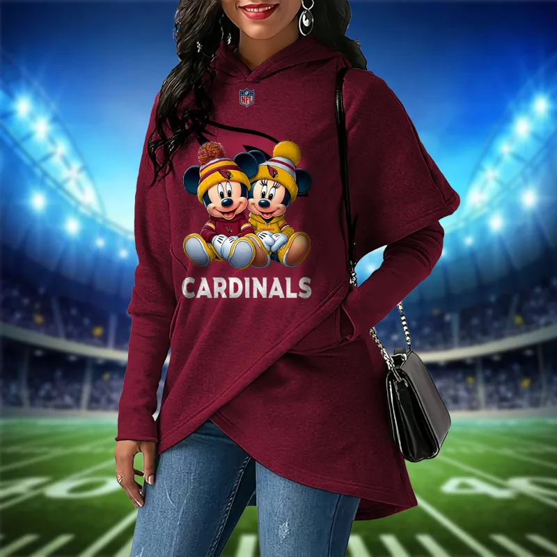 Arizona Cardinals Women Irregular Hoodie