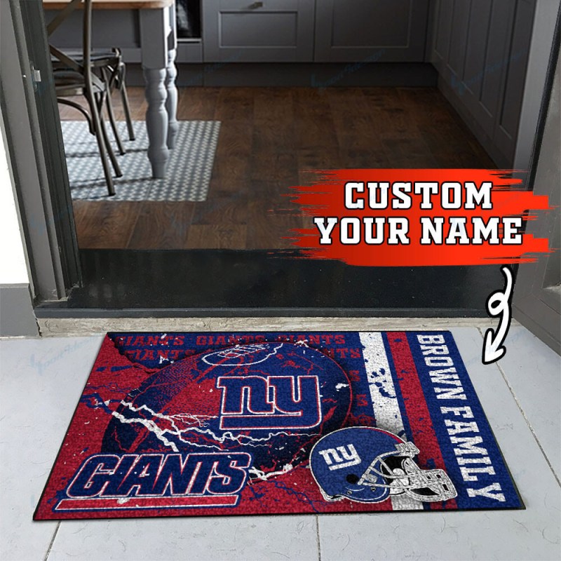 Personalized New York Giants Doormat