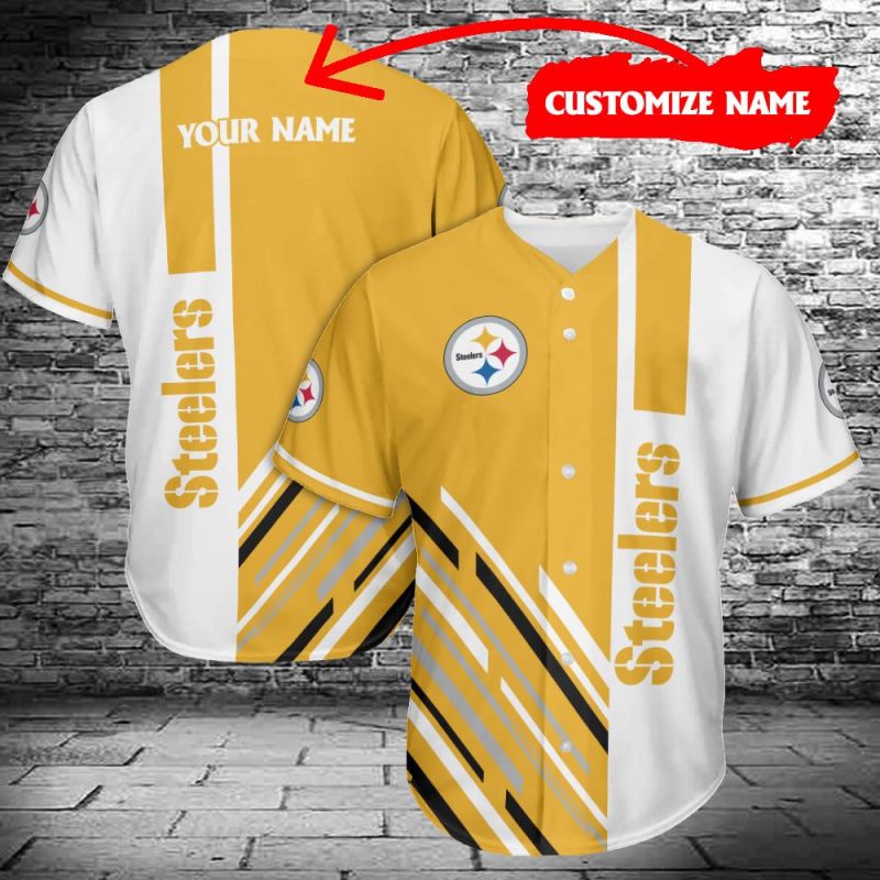 Pittsburgh Steelers Personalized Baseball Jersey