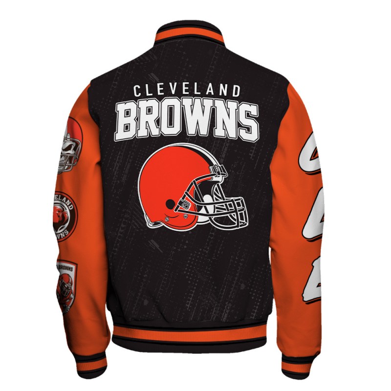 Cleveland Browns Varsity Jacket Detail