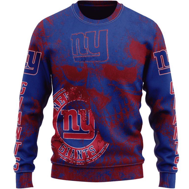 New York Giants Personalized Ugly Christmas Sweater 5