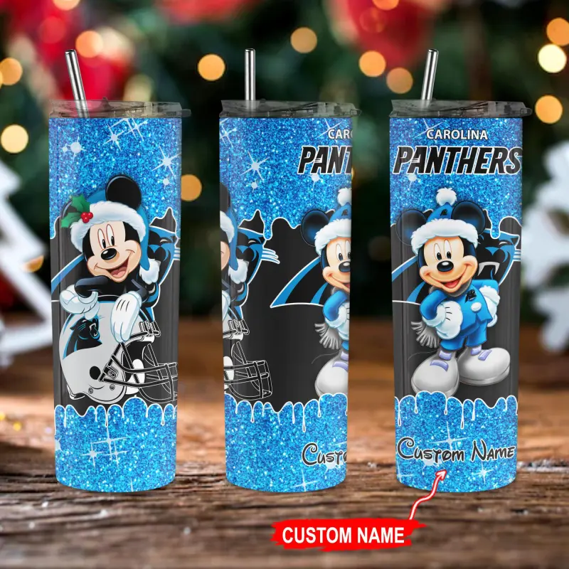 Carolina Panthers Tumbler Close Up