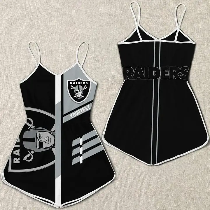 Las Vegas Raiders Women's 3D Printed Romper Jumpsuit