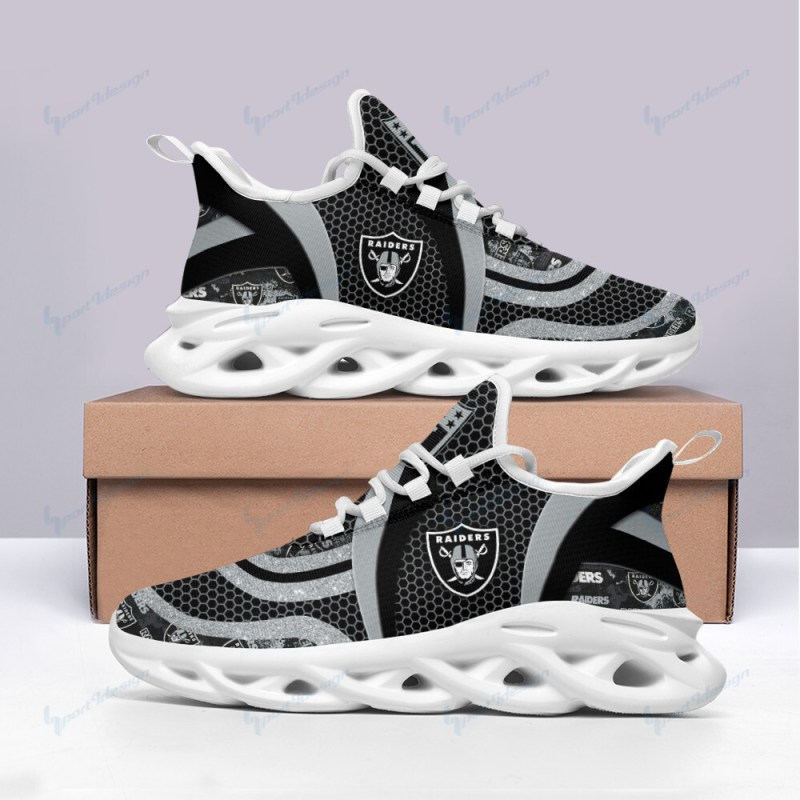 Las Vegas Raiders Yezy Running Sneakers Bottom View