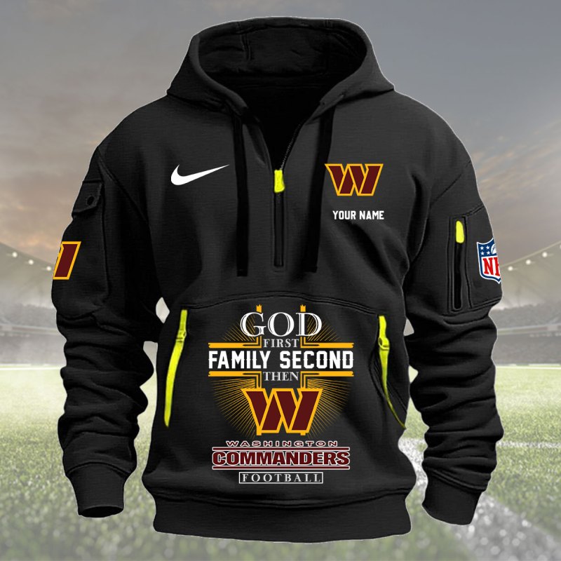 Washington Commanders Black Hoodie