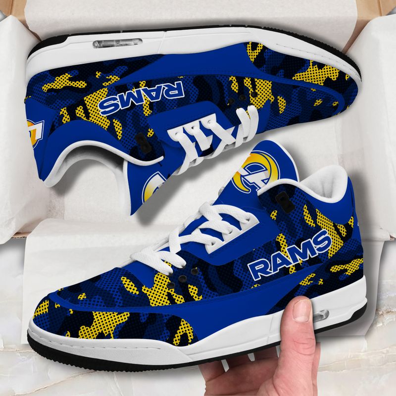 Los Angeles Rams JD03 Genuine Leather Shoes