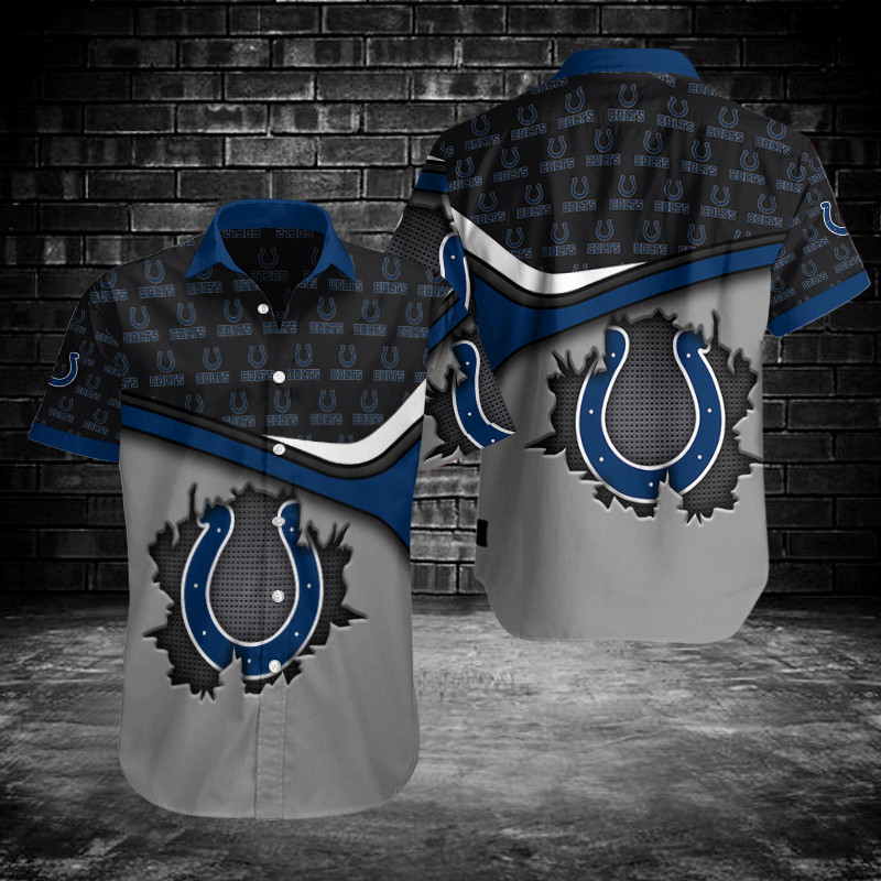 Sizing Chart for Indianapolis Colts Button Shirt