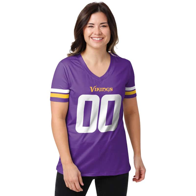 Minnesota Vikings Women's V-Neck T-Shirt