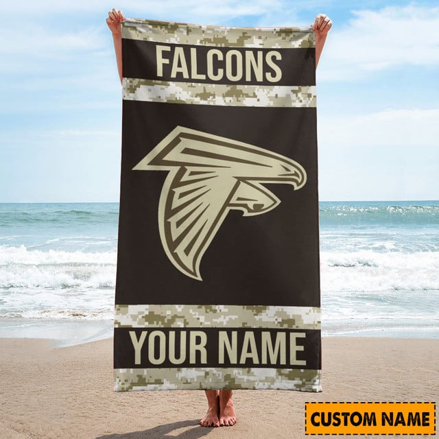 Atlanta Falcons Personalized Beach Towel