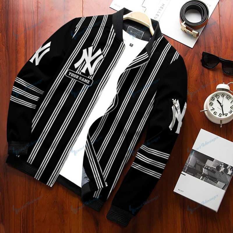 New York Yankees Personalized Bomber Jacket 2
