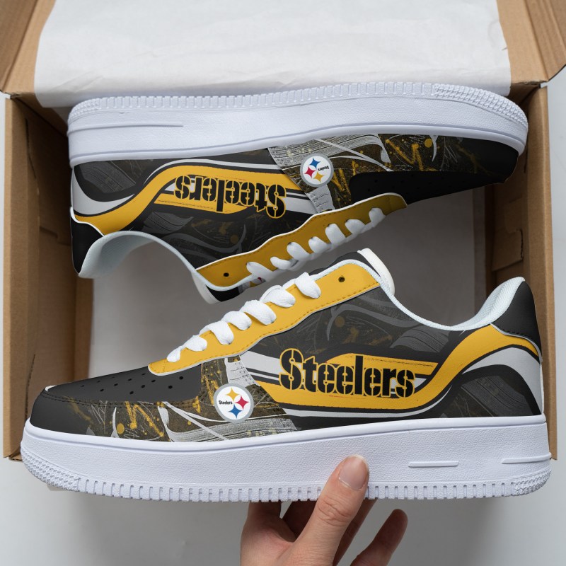 Pittsburgh Steelers AF1 Shoes Detailed View