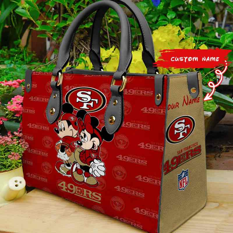Mockup San Francisco 49ers Leather Bag