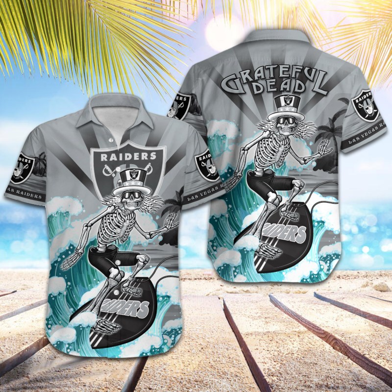Las Vegas Raiders Button Shirt - Sizing Chart